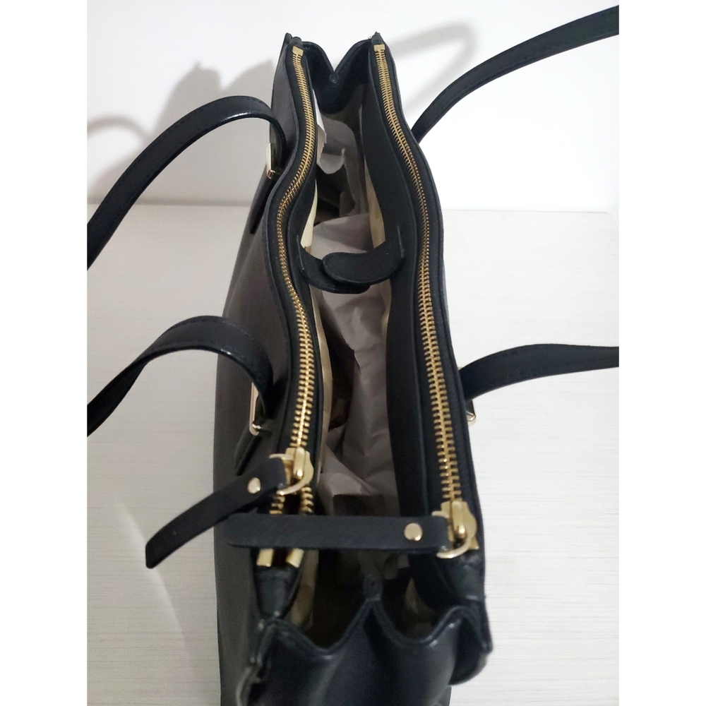 Kate Spade Large Women's Black Saffiano Leather Bag - Picture 4 of 14